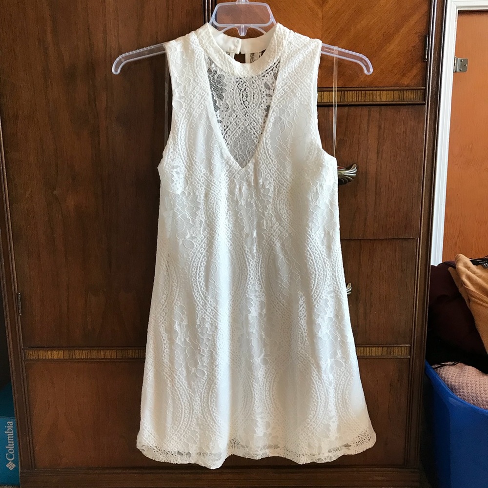 White lace dress